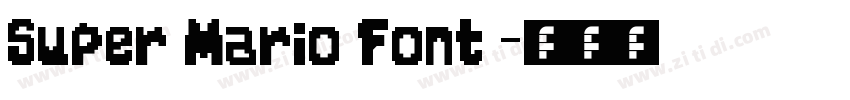 Super Mario Font字体转换